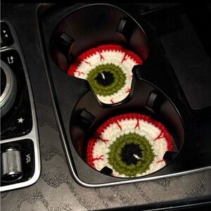 Crochet Eyeball Car Coasters
